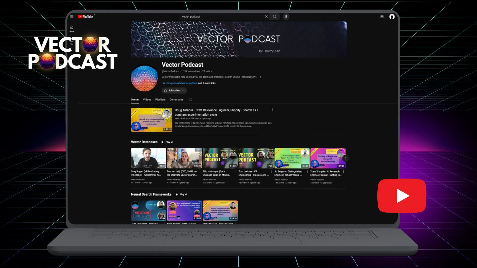Vector Podcast YouTube channel preview